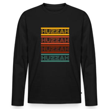 Huzzah Renaissance Festival Ren Faire Knight - Männer Premium Bio Langarmshirt - Schwarz - Vorne - Nico (187cm)