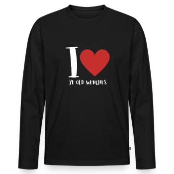 Huzzah Renaissance Festival Ren Faire Knight - T-shirt manches longues Premium bio Homme - noir - Devant - Nico (187cm)