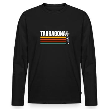Bandera Independentista Catalana Estelada Negra - Men's Premium Organic Long Sleeve Shirt - black - Front - Nico (187cm)
