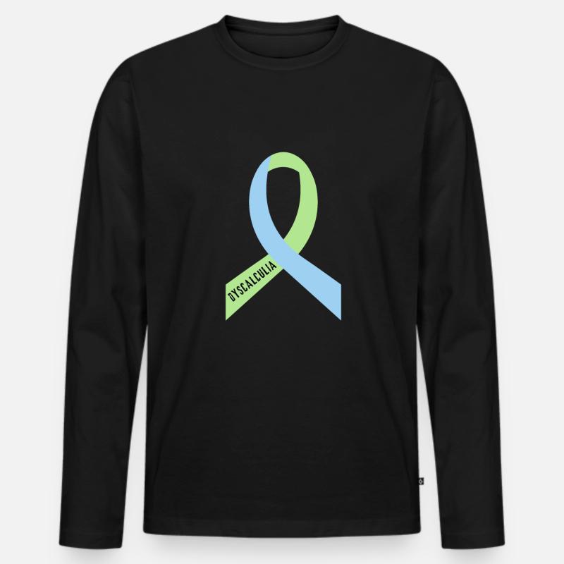 SPED Neurodiversity Dyscalculia - Männer Premium Bio Langarmshirt - Schwarz