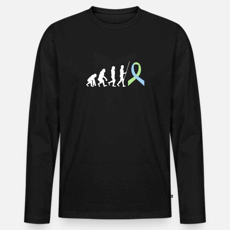 SPED Neurodiversity Dyscalculia - Männer Premium Bio Langarmshirt - Schwarz