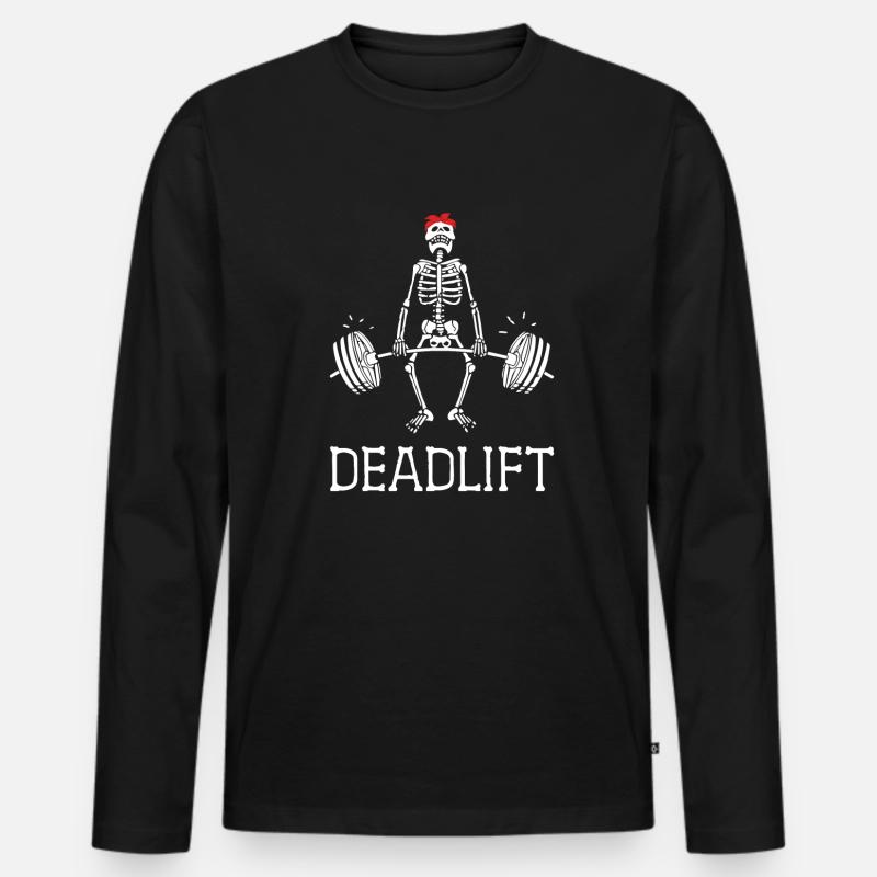 Weight Lifting Power Snatch - Männer Premium Bio Langarmshirt - Schwarz
