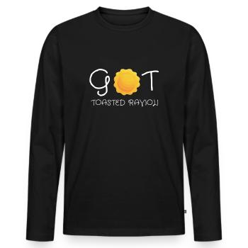 St. Louis Toasted Ravioli - Men's Premium Organic Long Sleeve Shirt - black - Front - Nico (187cm)