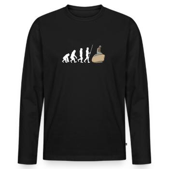 Kobenhavn Denmark Danish Kobenhaven Mermaid - Männer Premium Bio Langarmshirt - Schwarz - Vorne - Nico (187cm)
