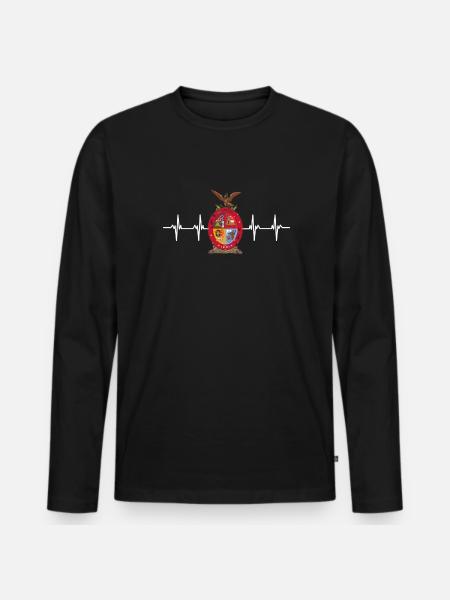 Mexican Mexico Sinaloa Flag - Men's Premium Organic Long Sleeve Shirt - black