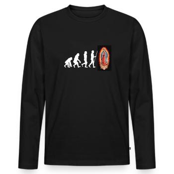 Our Lady Of Guadalupe Virgin Mary - Männer Premium Bio Langarmshirt - Schwarz - Vorne - Nico (187cm)