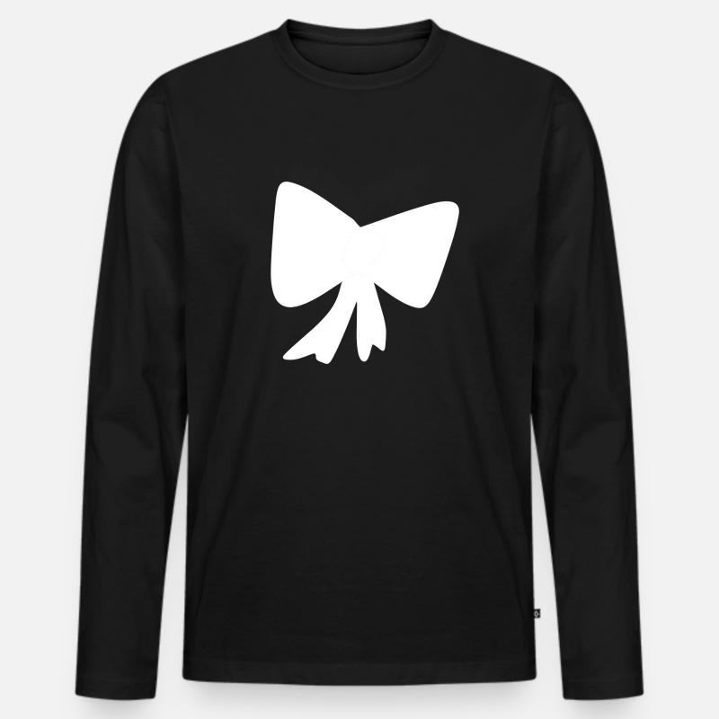 Loop pattern icon - Men's Premium Organic Long Sleeve Shirt - black