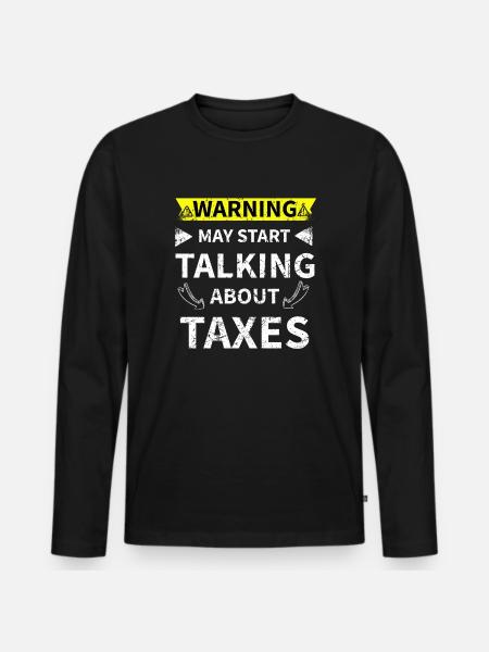 Steuerberater Buchhalter Geschenk Steuern - Männer Premium Bio Langarmshirt - Schwarz