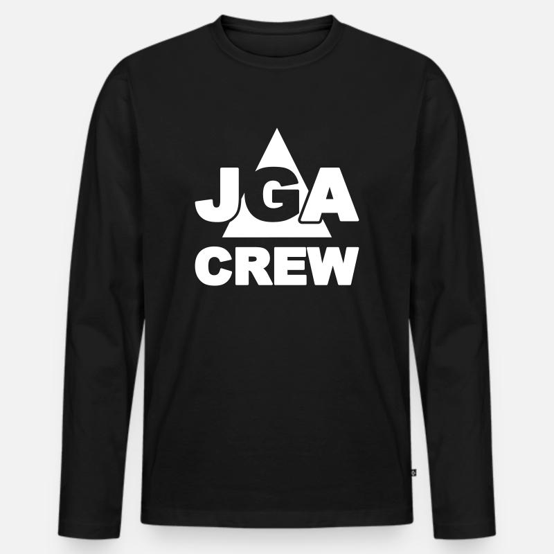 JGA Crew - Männer Premium Bio Langarmshirt - Schwarz