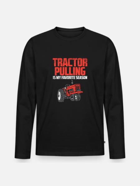 Tractor Pulling Saison Fan - Männer Premium Bio Langarmshirt - Schwarz
