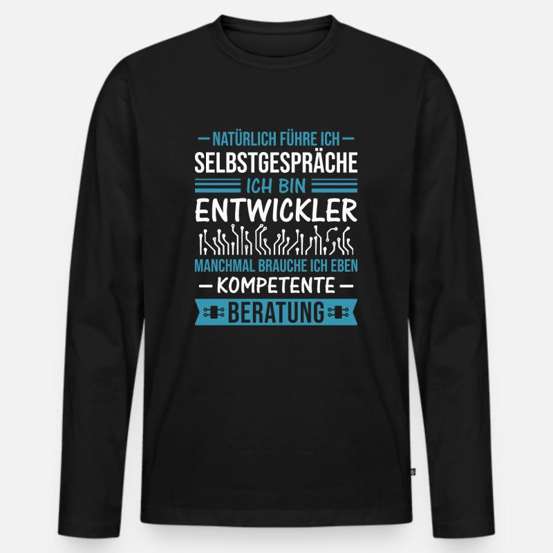 Elektronik Hardware Entwickler Elektrotechnik - Männer Premium Bio Langarmshirt - Schwarz