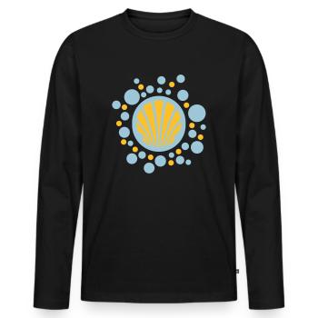 Boules de pétoncles - Danny Alexander Lettkemann - T-shirt manches longues Premium bio Homme - noir - Devant - Nico (187cm)