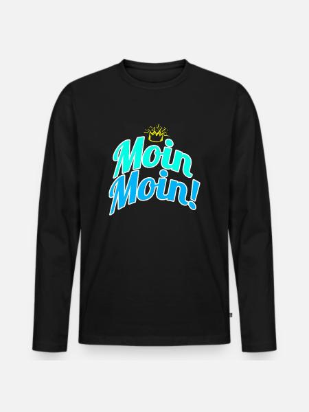 Moin Moin ! - T-shirt manches longues Premium bio Homme - noir