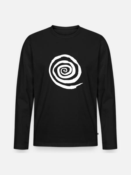 hypnosis - Men's Premium Organic Long Sleeve Shirt - black