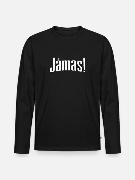 Jamas - Men's Premium Organic Long Sleeve Shirt - black