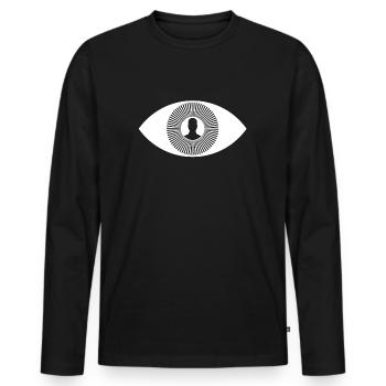 All-seeing eye - Men's Premium Organic Long Sleeve Shirt - black - Front - Nico (187cm)
