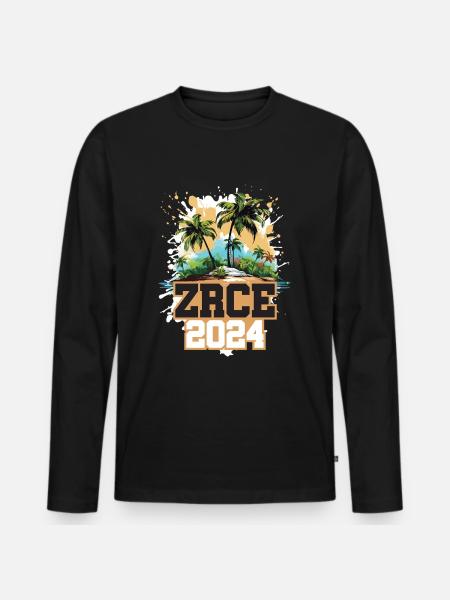 Zrce 2024 Travel Holidays - Men's Premium Organic Long Sleeve Shirt - black