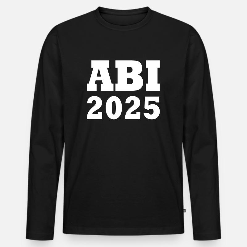 Abi 2025 - Männer Premium Bio Langarmshirt - Schwarz