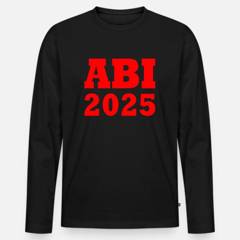 Abi 2025 - Männer Premium Bio Langarmshirt - Schwarz