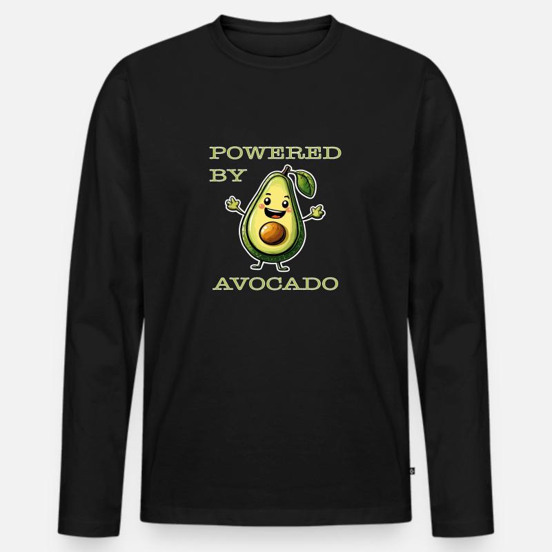 powered by avocado - BIO - Mode - Men's Premium Organic Long Sleeve Shirt - black