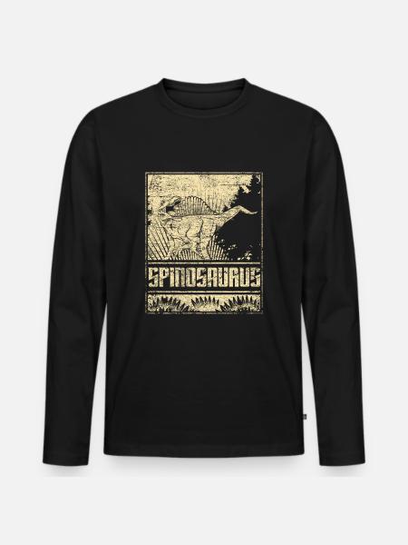Spinosaurus - T-shirt manches longues Premium bio Homme - noir