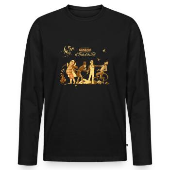 Genesis A Trick Of The Trail Album Cover - Men's Premium Organic Long Sleeve Shirt - black - Front - Nico (187cm)