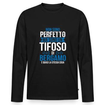 Bergame Bergamaschi Football Fan Gift Football - Men's Premium Organic Long Sleeve Shirt - black - Front - Nico (187cm)