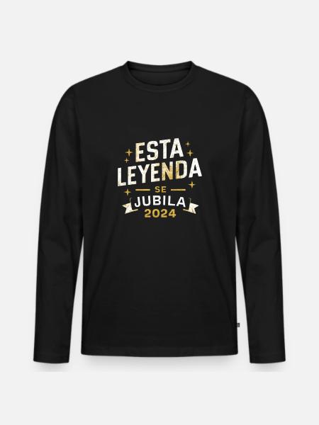 This legend retires 2024 - Men's Premium Organic Long Sleeve Shirt - black