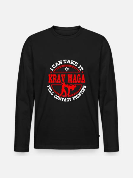Krav Maga Geschenkidee - Männer Premium Bio Langarmshirt - Schwarz