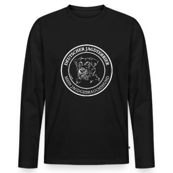 JAGDTERRIER ALLEMAND Chien de chasse Wilsigns - T-shirt manches longues Premium bio Homme - noir - Devant - Nico (187cm)