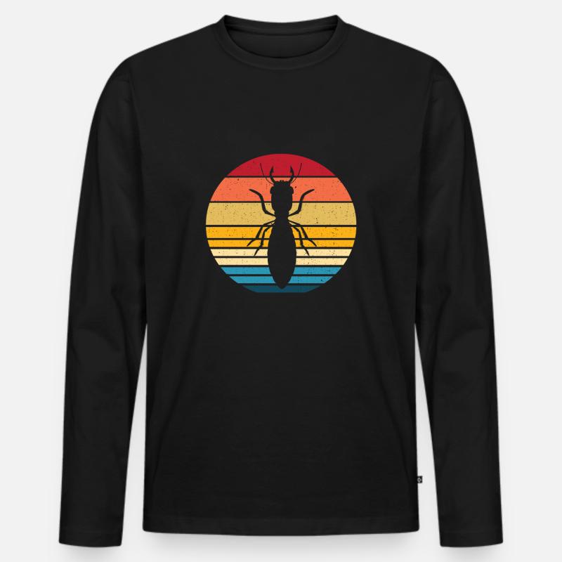 Termite - Männer Premium Bio Langarmshirt - Schwarz