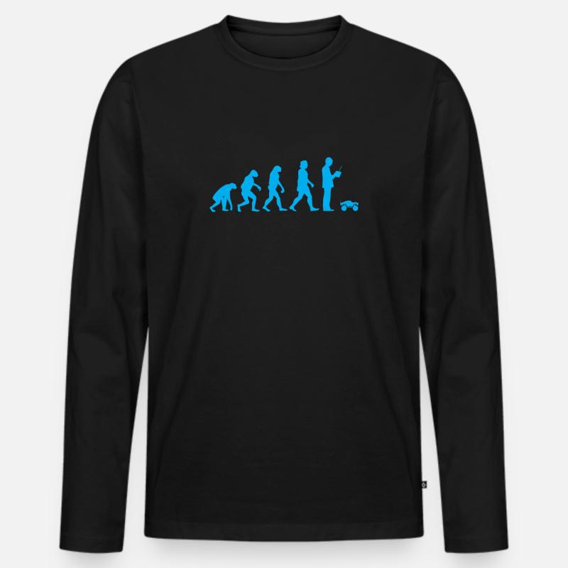 Ferngesteuertes Modellauto - Männer Premium Bio Langarmshirt - Schwarz