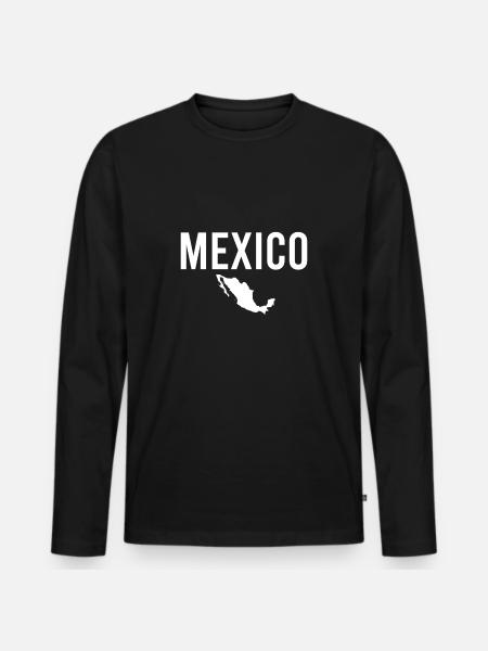 Mexico Map Mexican Mexicans - Men's Premium Organic Long Sleeve Shirt - black