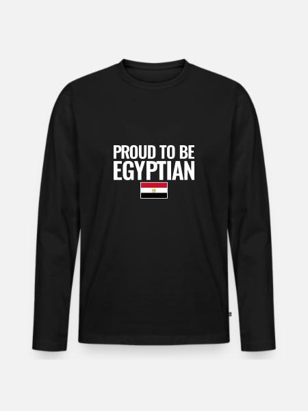 Fière d’être égyptienne - T-shirt manches longues Premium bio Homme - noir