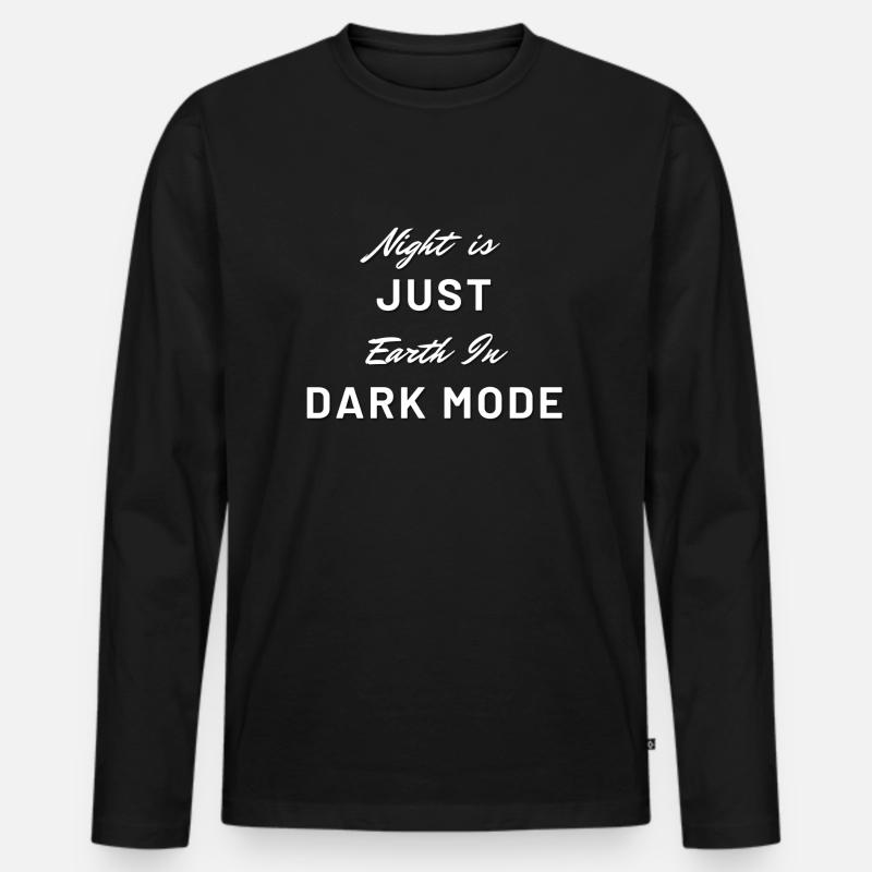 Computer scientist Programmer It Coding - Men's Premium Organic Long Sleeve Shirt - black