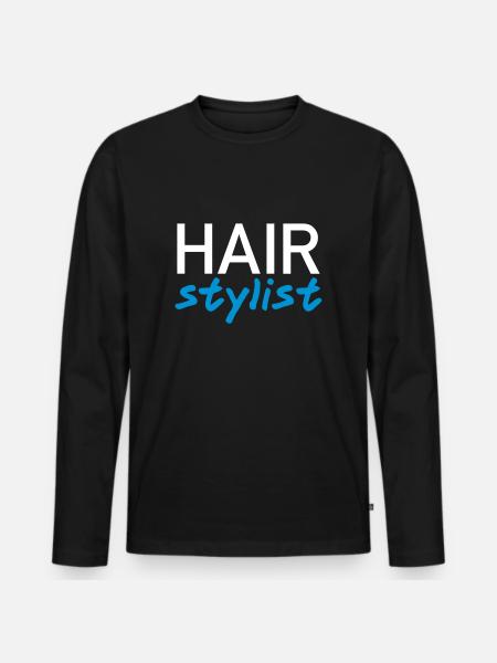 Coiffeur - T-shirt manches longues Premium bio Homme - noir