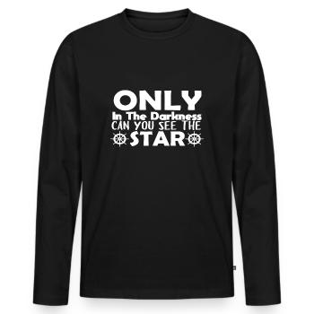 Martin Luther King, Jr. Day - Männer Premium Bio Langarmshirt - Schwarz - Vorne - Nico (187cm)
