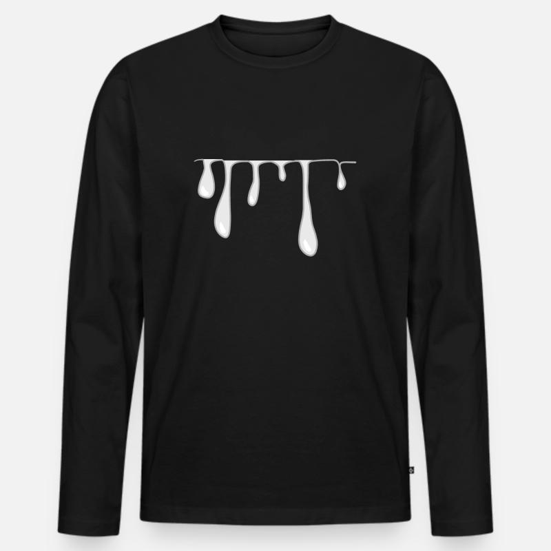 drops slime line pattern Men's Premium Organic Long Sleeve Shirt