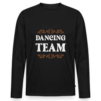 Dancing Crew - Männer Premium Bio Langarmshirt - Schwarz - Vorne - Nico (187cm)