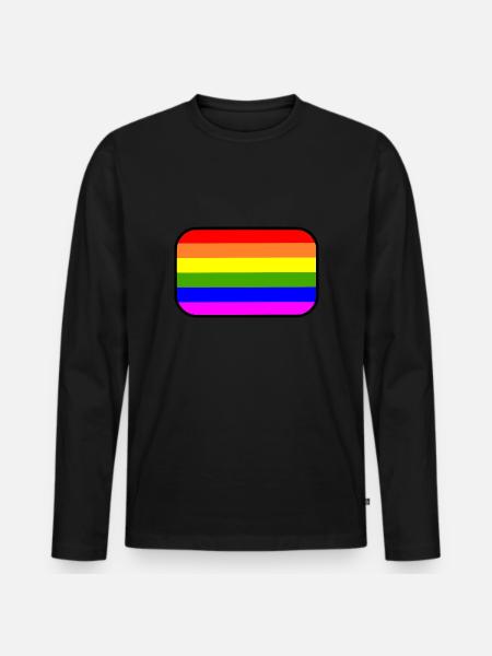Lgbt - Men's Premium Organic Long Sleeve Shirt - black