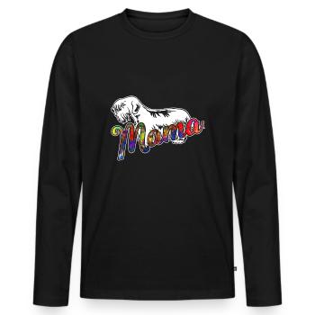 Sealyham Terrier Sealyham Terrier Mama - Men's Premium Organic Long Sleeve Shirt - black - Front - Nico (187cm)