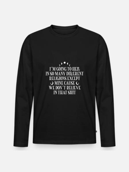 Witches - Men's Premium Organic Long Sleeve Shirt - black