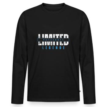 Légende limitée du nettoyeur. - T-shirt manches longues Premium bio Homme - noir - Devant - Nico (187cm)