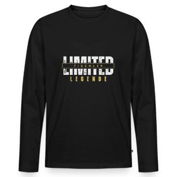 Légende limitée du charpentier. - T-shirt manches longues Premium bio Homme - noir - Devant - Nico (187cm)