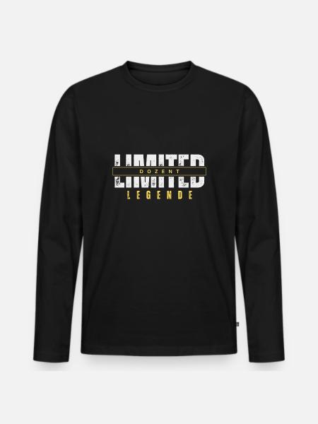 Limited Lecturer Legend. - Men's Premium Organic Long Sleeve Shirt - black