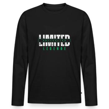 Limited Medical Assistant Legend. - Men's Premium Organic Long Sleeve Shirt - black - Front - Nico (187cm)