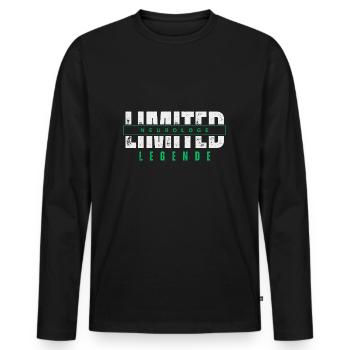 Limited Neurologist Legend. - Men's Premium Organic Long Sleeve Shirt - black - Front - Nico (187cm)