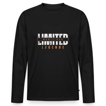 Limited Medical Legend. - Men's Premium Organic Long Sleeve Shirt - black - Front - Nico (187cm)