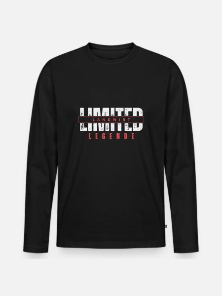Légende Farmer limitée. - T-shirt manches longues Premium bio Homme - noir