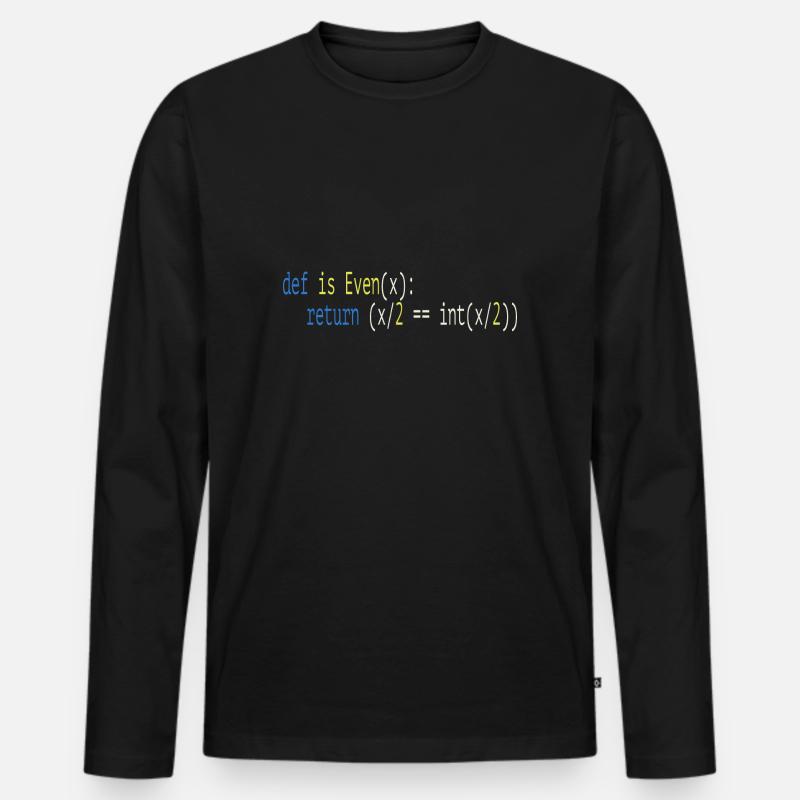 Programmer Humor - Männer Premium Bio Langarmshirt - Schwarz